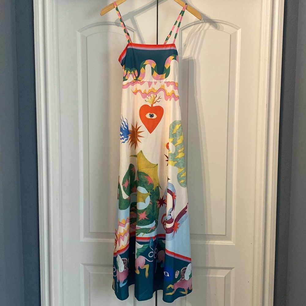Boho maxi dress NWOT - size small